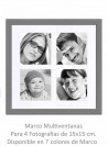 Marco para 4 fotografias de 15x15 centimetros